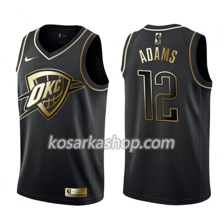 Dres Oklahoma City Thunder Steven Adams 12 Nike Crna Golden Edition Swingman